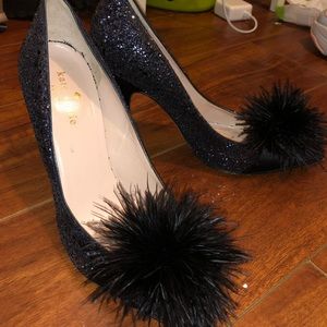 KATE SPADE LILO MARABOU NAVY